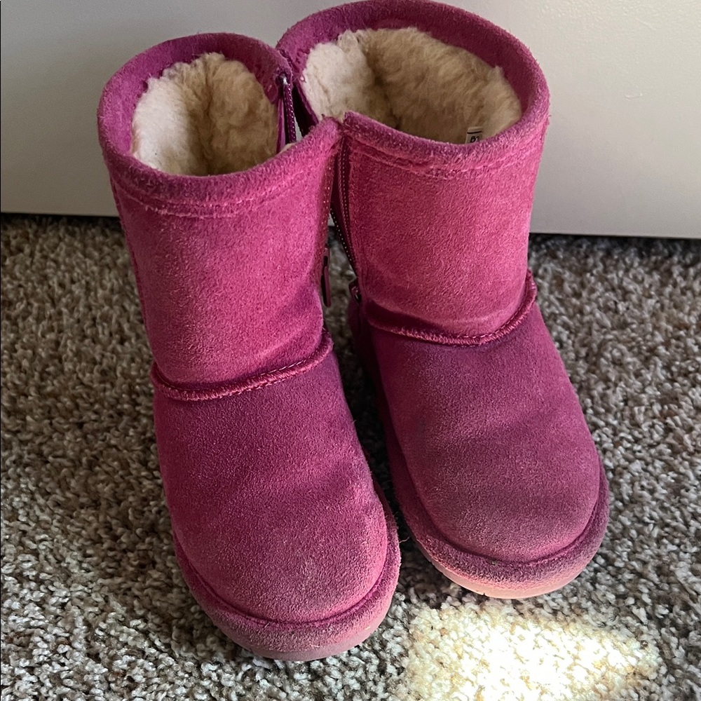 BearPaw Fuchsia Suede Boots